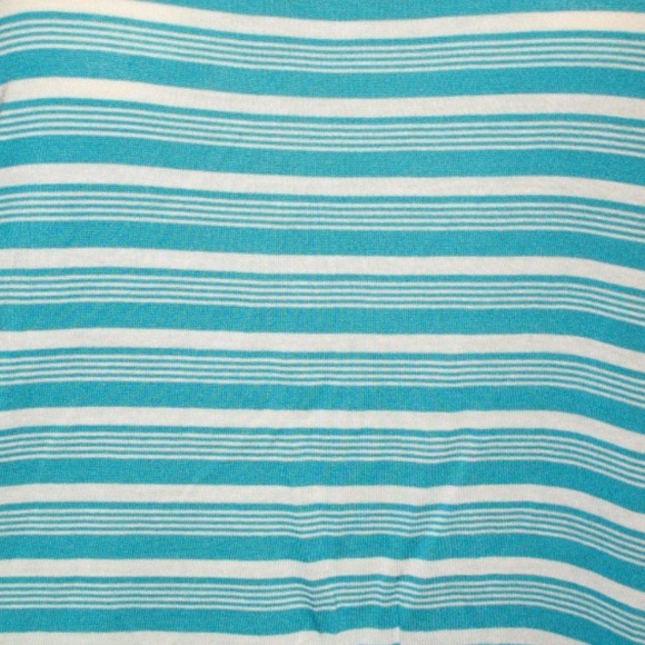 NWT Y2K Guess Tank Top S Striped Turquoise Blue White Activewear Gym Yoga Sporty - Picture 5 of 7